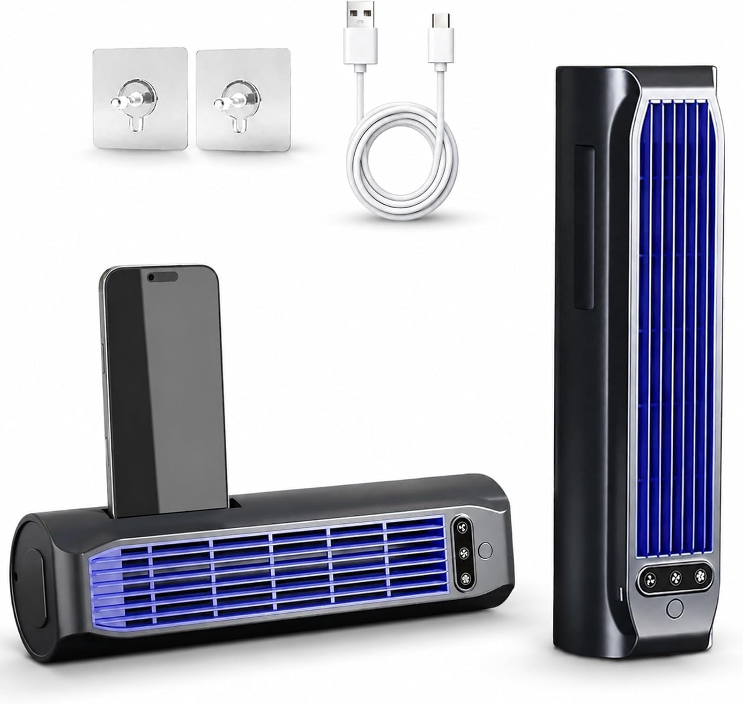 Amazon | 【工事不要・16℃瞬間冷却】ペルチェ式卓上冷風扇 冷風機